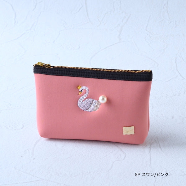 【一部予約】ネイプルズ モチーフ刺繍ポーチ -Sサイズ- PO-155EM-S
