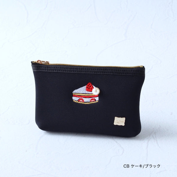 【一部予約】ネイプルズ モチーフ刺繍ポーチ -Sサイズ- PO-155EM-S