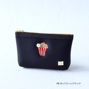 【一部予約】ネイプルズ モチーフ刺繍ポーチ -Sサイズ- PO-155EM-S