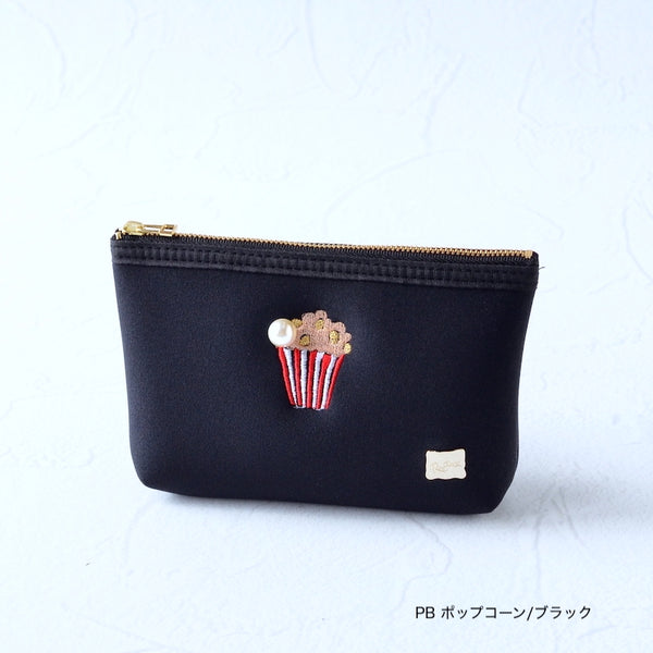 【一部予約】ネイプルズ モチーフ刺繍ポーチ -Sサイズ- PO-155EM-S