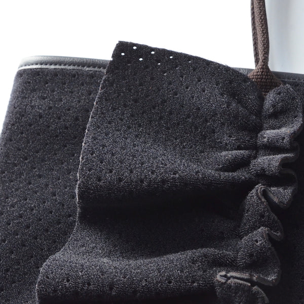 【予約】M ネイプルズラッフルトート-midiumサイズファスナー- パンチング TT-288PU-MBSF